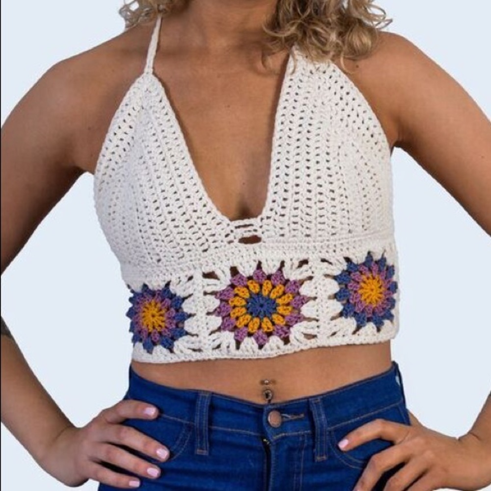 Handmade Crochet Festival Top